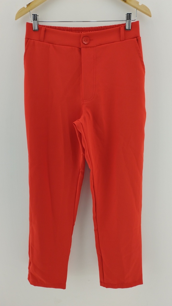 Pantalón de vestir rojo con frunce T:M