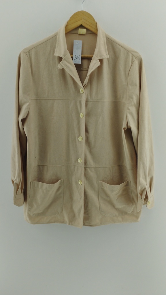 Camisaco beige gamuzado T:40