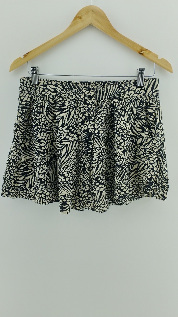 Falda con arabescos negra y beige T: 3