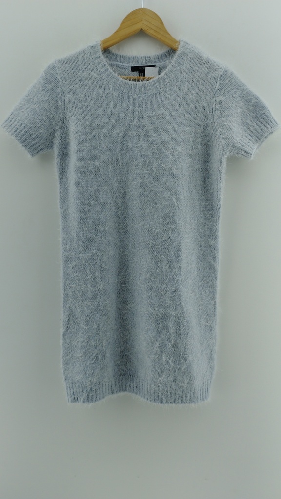 Vestido gris tubo tejido tipo angora FOREVER 21 T:M
