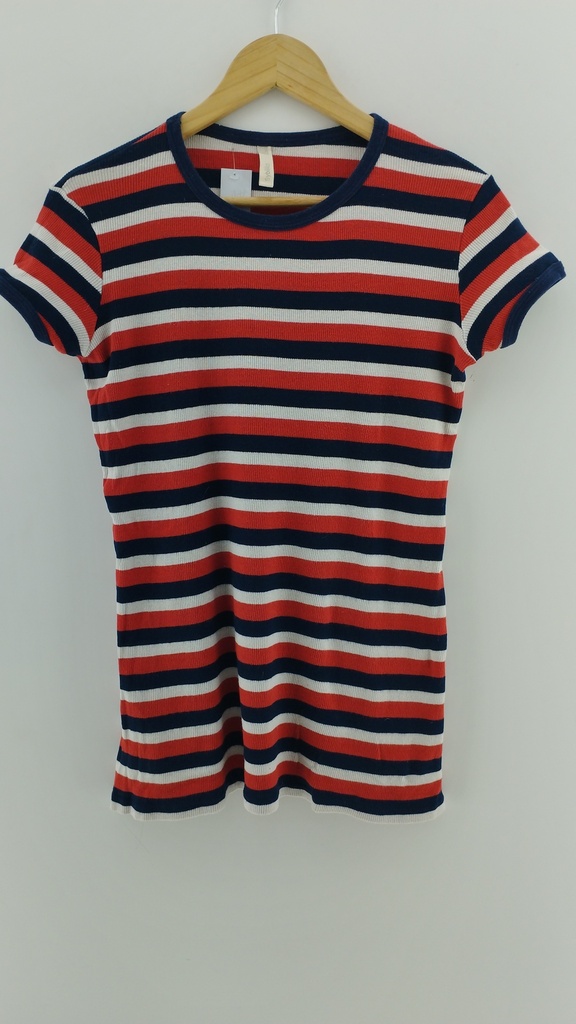 Remera rayas azul blanca roja SYBILLA T:S