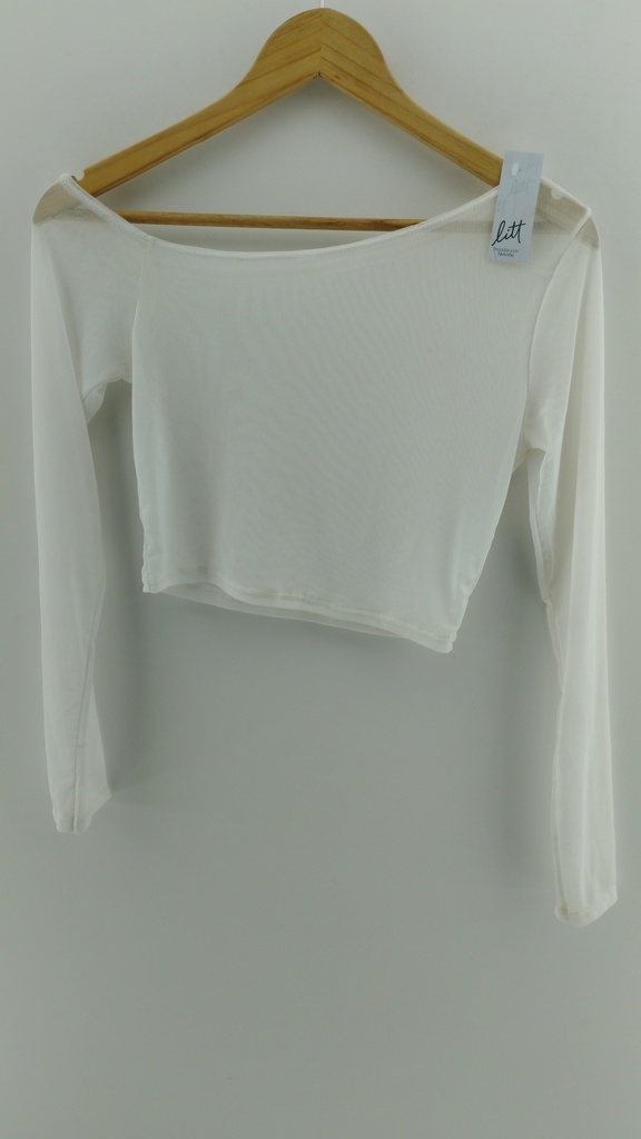 Remera mangas tul blanco T:1