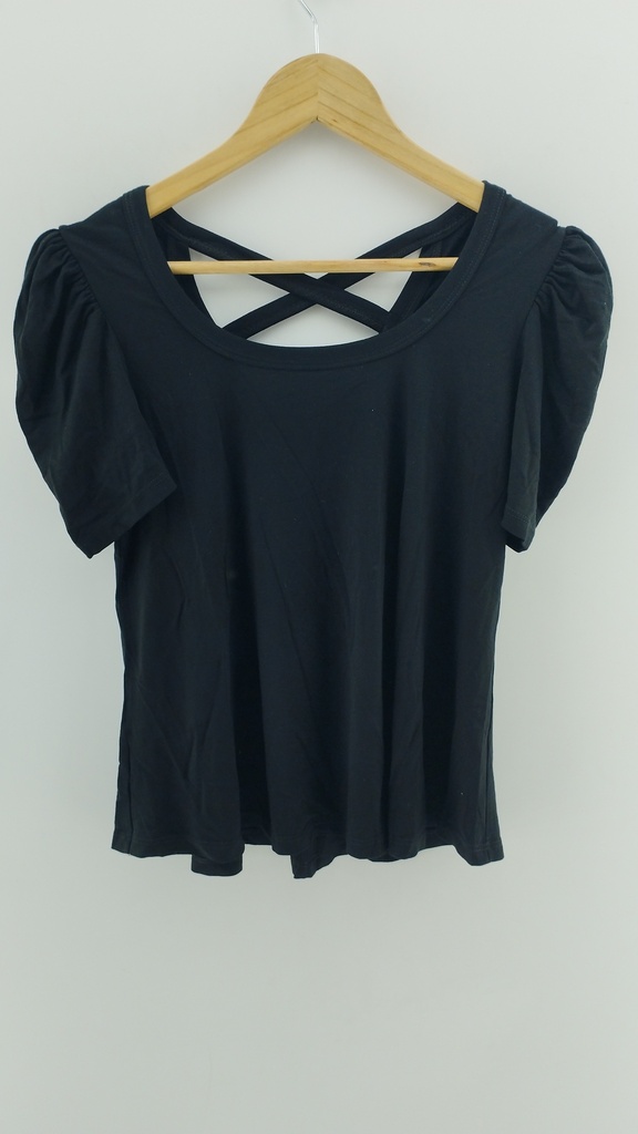 Blusa negra tiras en espalda T:M