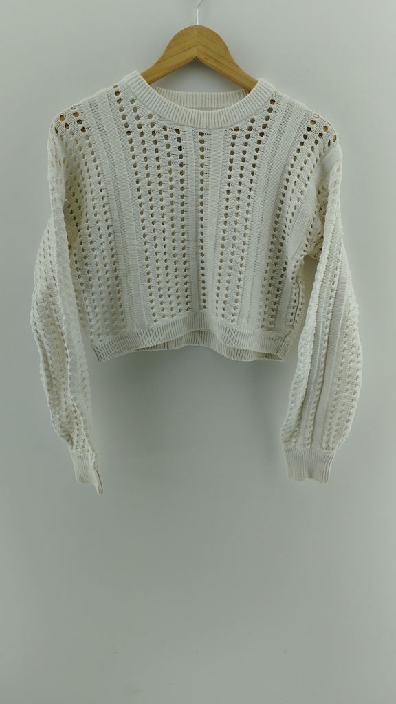 Sweater punto calado blanco T:S