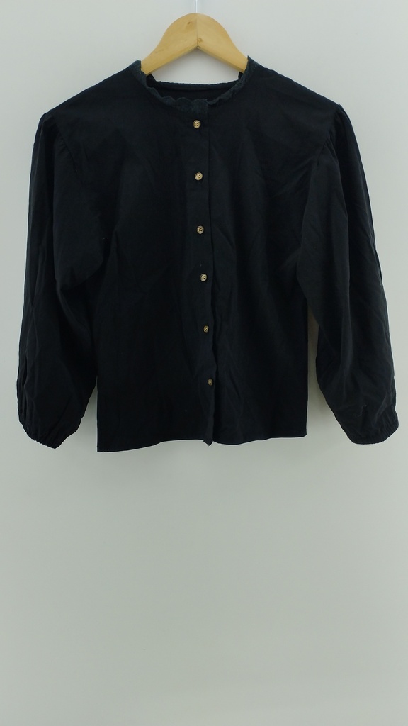 Camisa negra botones cobre T:2