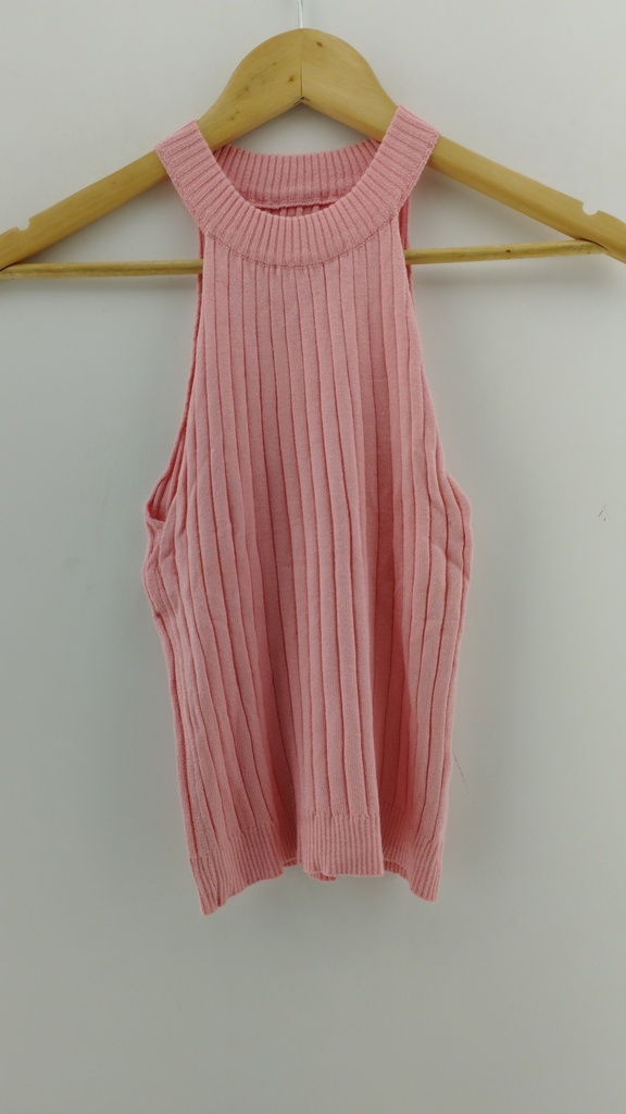 Musculosa hilo rib rosa claro T:S