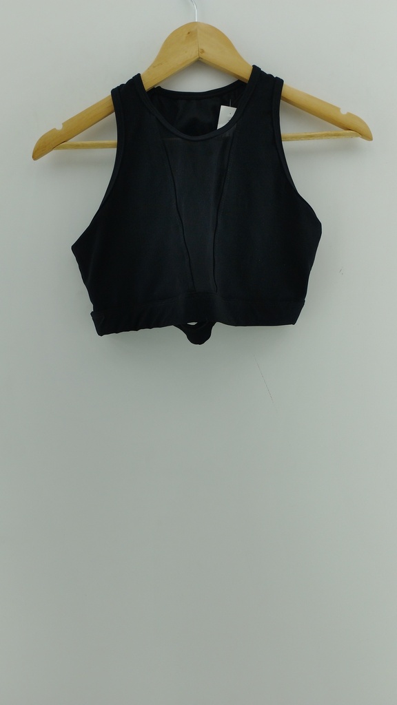 Top deportivo negro detalle translucido POWER LIFE T:XL