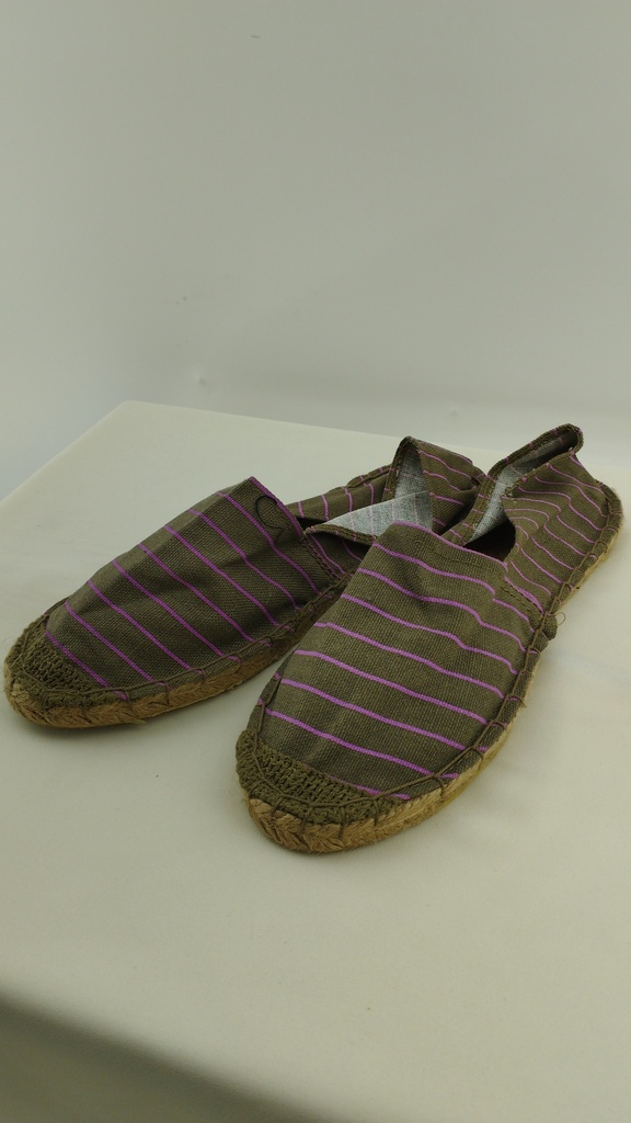 Alpargatas marron y rosado T:37