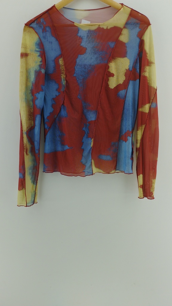 Remera tul manga larga rojo azul y amarillo T:M
