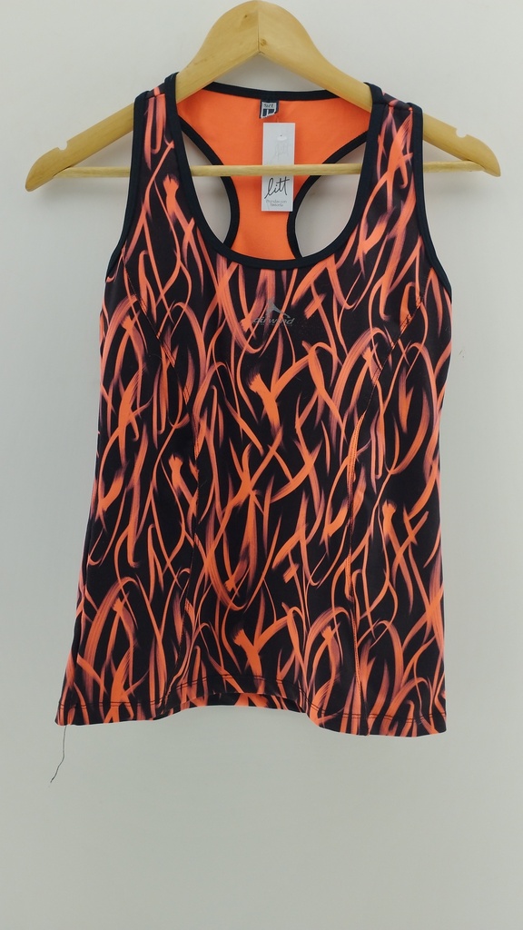 Musculosa deportiva negra y rosa AIRWIND T:L