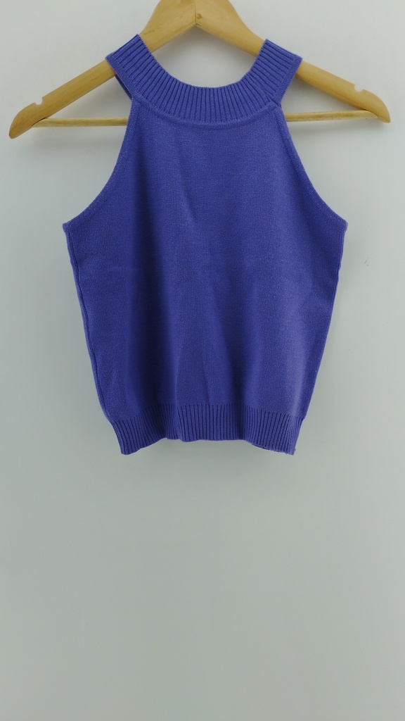 Top cuello alto violeta T:M