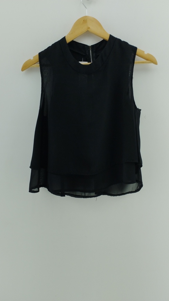 Blusa negra transparencia T:M 
