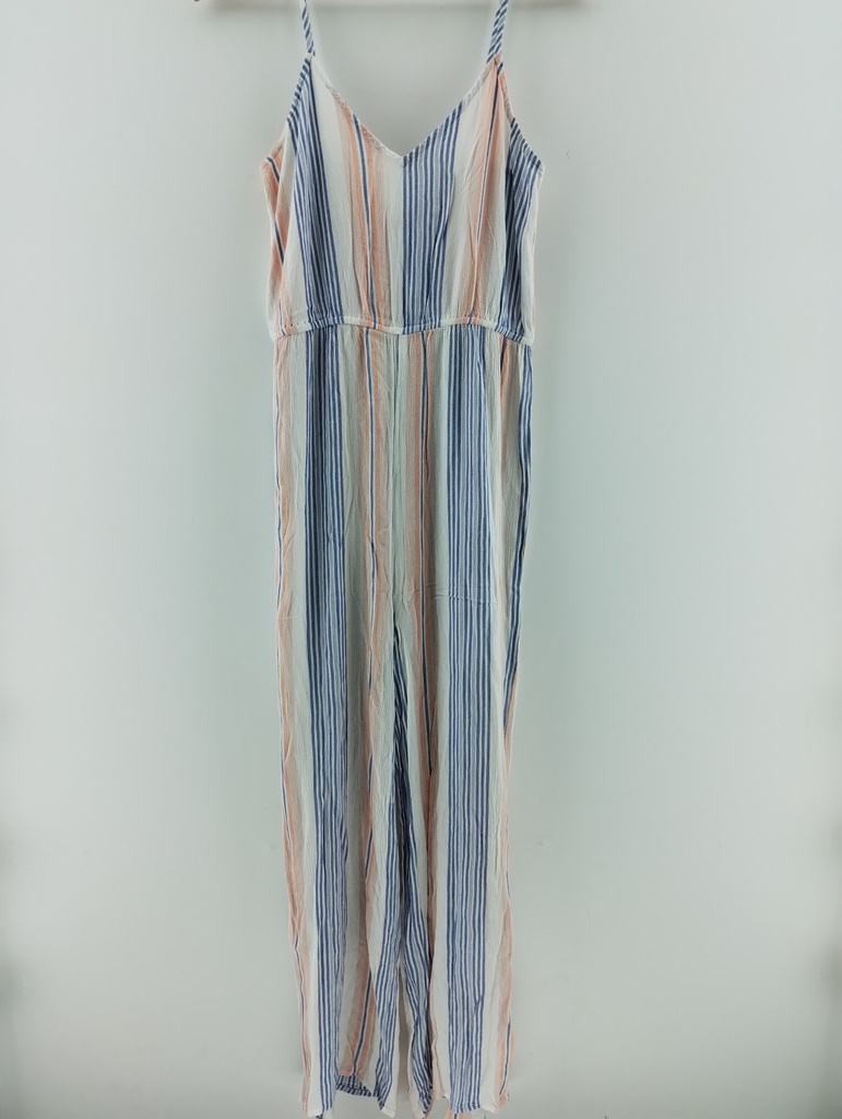 Monito blancos rayas verticales azul y rosa KIWI T:L