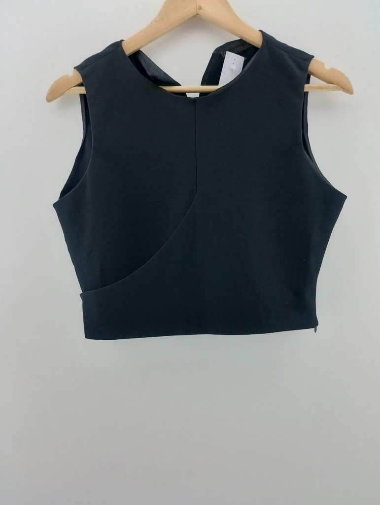 Blusa negra cruzada ZARA T:L