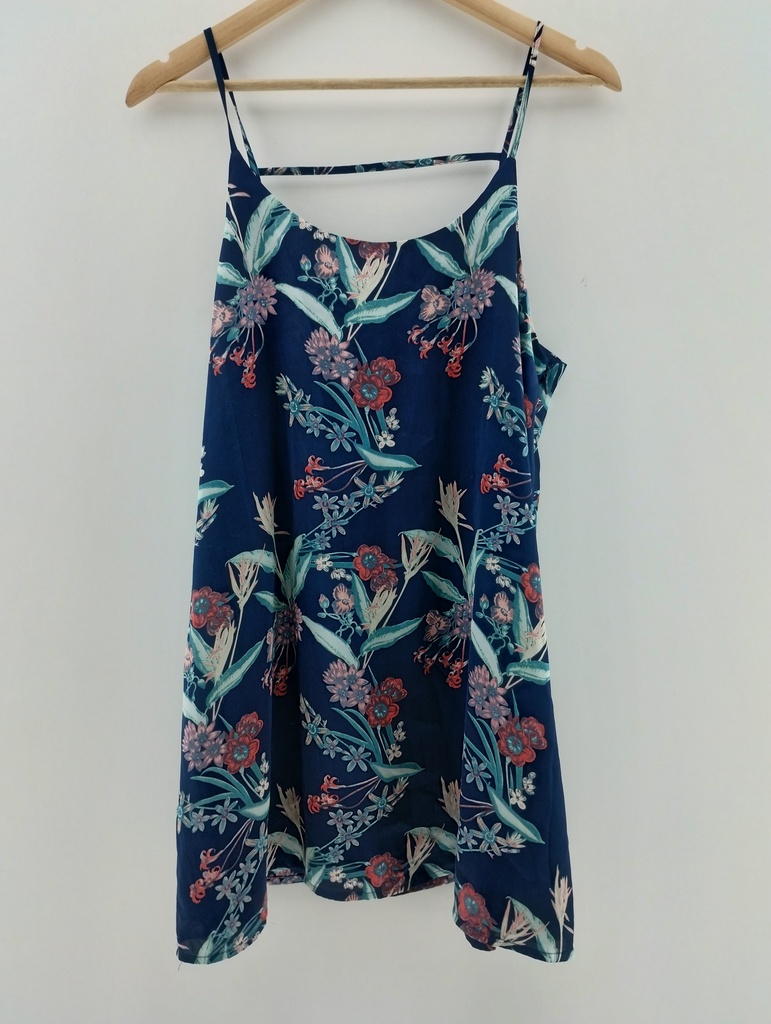Vestido azul floreado BASEMENT T:M