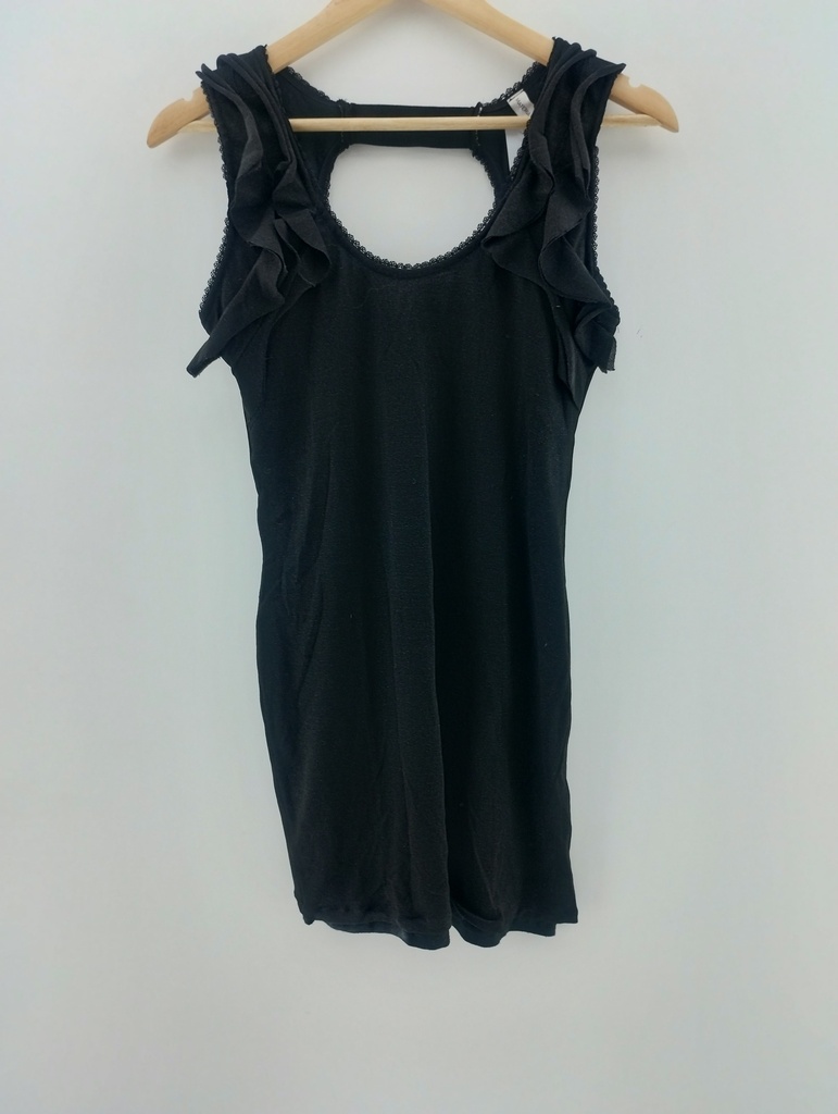 Vestido negro brillos MATERIA T:L