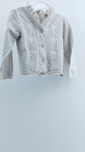 [098-14] CAMPERA TEJIDA Beige Talle: 2