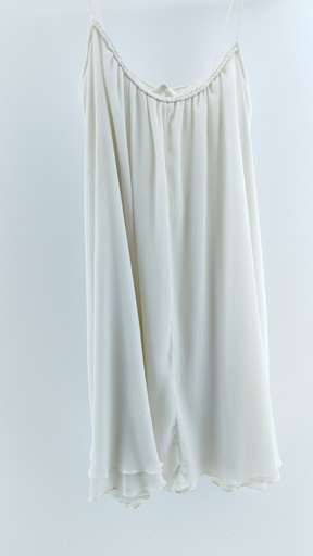 [6-73] VESTIDO CREMA Talle: S