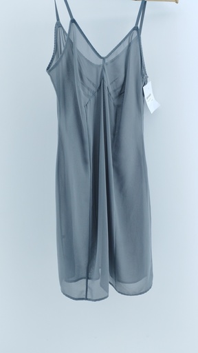 [72-118] VESTIDO Gris Talle: M