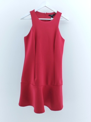 [1070-11] VESTIDO ROJO FOREVER 21 T:M