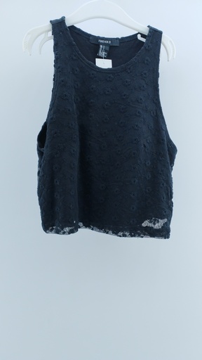 [1119-20] Top FOREVER21 NEGRO TS