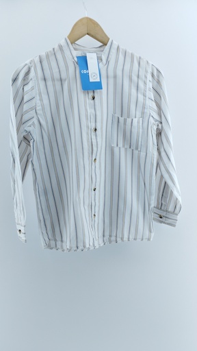 [1334-38] CAMISA MAO RAYAS COFFEE T:14