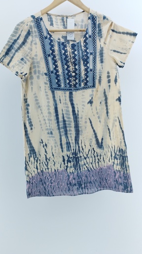 [1398-16] VESTIDO BATIK AZUL