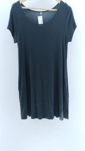 [1423-8] VESTIDO NEGRO T:4