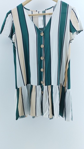 [1486-36] VESTIDO RAYADO VYB