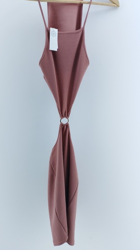 [1535-11] VESTIDO CORTO ROSA VIEJO