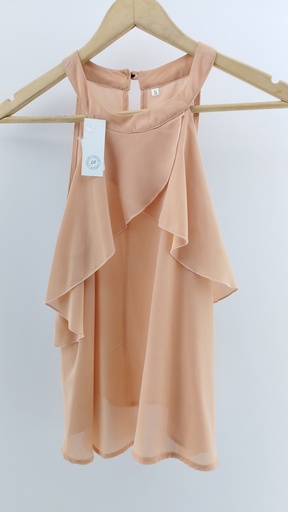 [1592-10] BLUSA CUELLO C/ VOLADOS