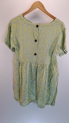 [1722-3] VESTIDO ZARA T13 14 VERDE