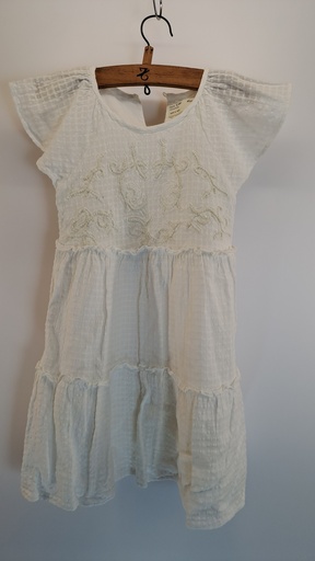 [1722-12] VESTIDO ZARA WHITE T8