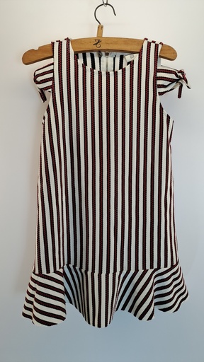 [1722-16] VESTIDO CONIGLIO T10 RAYAS