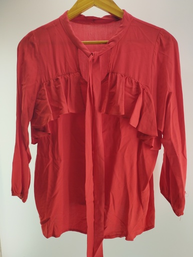 [P01594-06] BLUSA ROJO CORAL T:L