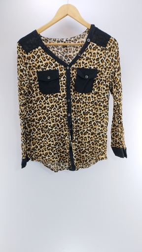 [P01695-03] CAMISA NEGRO DORADO T:L