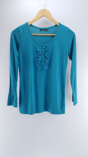 [P01695-04] BLUSA CELESTE TURQUESA GEORGE T:42