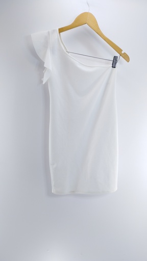 [P01709-05] VESTIDO BLANCO CRUDO T:S