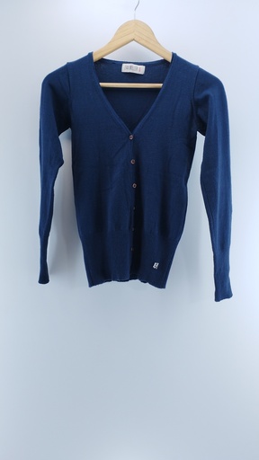 [P01773-02] CARDIGAN AZUL EVA MILLER T:Único