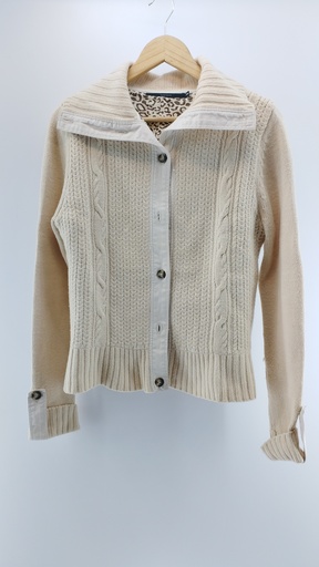 [P01921-02] CARDIGAN CRUDO Portsaid T:44