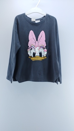 [P01937-34] REMERA NEGRA Zara kids T:8