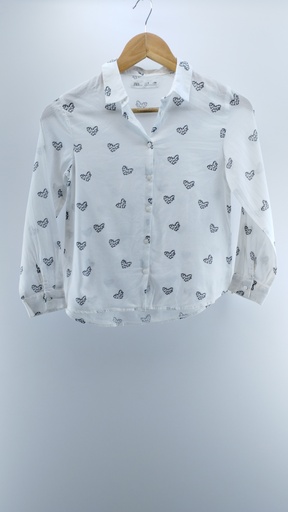 [P01937-40] CAMISA BLANCA Zara kids T:9