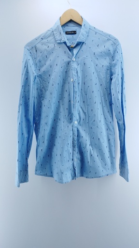 [P01969-04] CAMISA CELESTE American shirt T:M