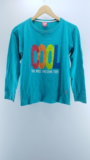 [P02003-07] REMERA TURQUESA Zoo kids T:12 años