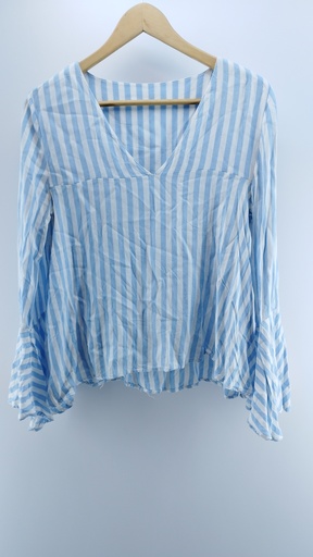 [P02020-03] BLUSA CELESTE T:L