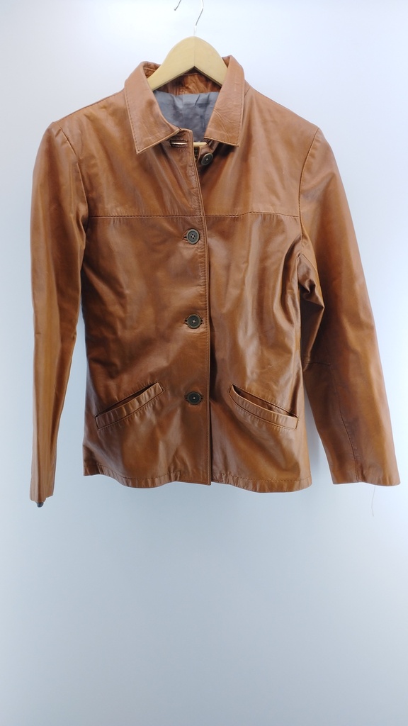 [P02030-06] CAMPERA MARRÓN Genuine leather T:2