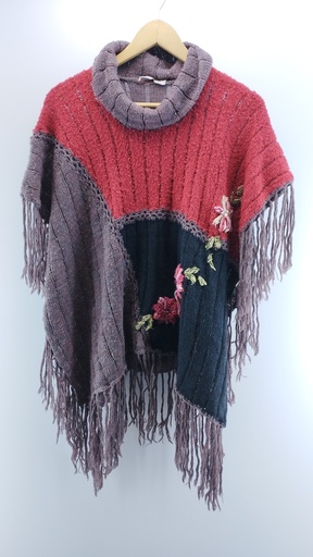 [P02030-08] PONCHO MULTICOLOR OMA T:M