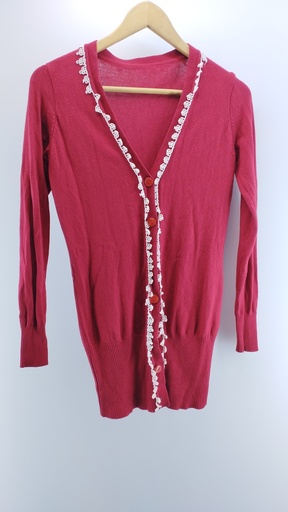 [P02035-07] CARDIGAN ROJO Kamon T:M