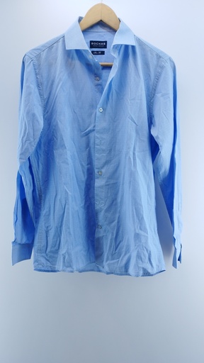 [P02042-11] CAMISA CELESTE ROCHAS T:38