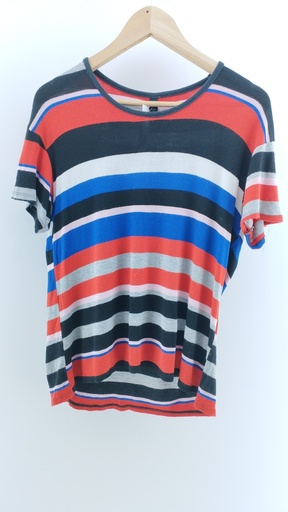 [P02311-01] REMERA MULTICOLOR MATERIA T:L